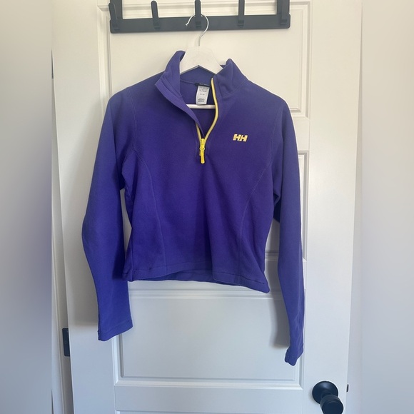 Helly Hansen Purple Sweater with Yellow Accents - Picture 1 of 2